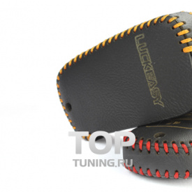 Кожаный чехол для ключей 2 кнопки на Chevrolet