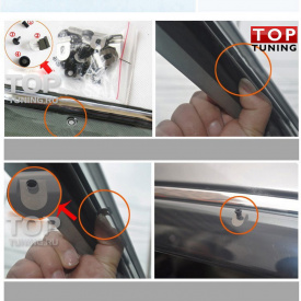 Дефлекторы окон оригинальные Седан на Mazda 3 BK