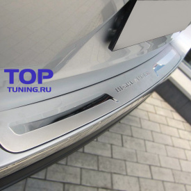 Накладка на задний бампер на Toyota Highlander 2