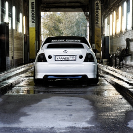 Задняя юбка TRD на Toyota Altezza is200