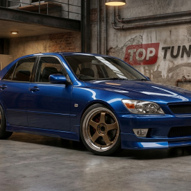 Передняя юбка в стиле WALD на Toyota Altezza is200