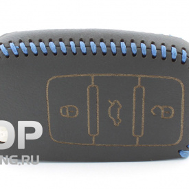 Кожаный чехол  3 кнопки на Skoda