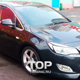 Реснички на фары GT на Opel Astra J