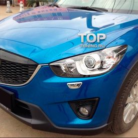 Хромированные молдинги омывателей фар Guardian на Mazda CX-5 1 поколение