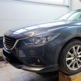 Юбка переднего бампера STEALTH на Mazda 6 GJ