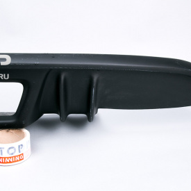 Диффузор заднего бампера Rieger под одинарный выхлоп на Audi A4 B8