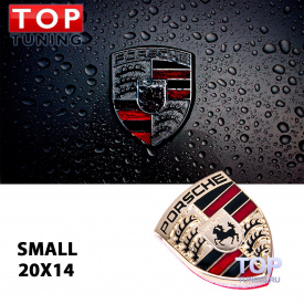 Эмблема шильд - малый 20х14 на Porsche