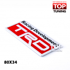 TRD alum sticker badge emblem tuning toyota 01