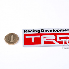 TRD alum sticker badge emblem tuning toyota 03