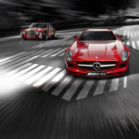 Шильдики AMG Driving Academy Black 63x18 Pair на Mercedes