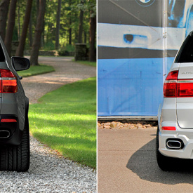 Задний бампер HRT на BMW X5 E70