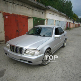 Передний бампер AMG F43 на Mercedes C-Class W202