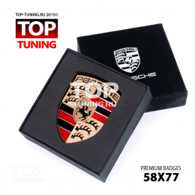 Эмблема 58х77 на Porsche
