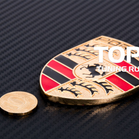 Эмблема 58х77 на Porsche