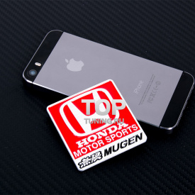 Шильдик Mugen Red 55x58 на Honda