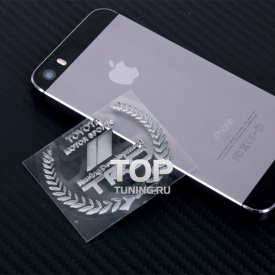 Никелевый герб наклейка TRD 3D 55x44 на Toyota