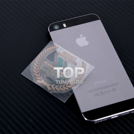 Никелевый герб наклейка TRD 3D 55x44 на Toyota