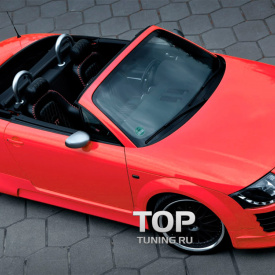 Передние линзованные фары GT Black на Audi TT 8N