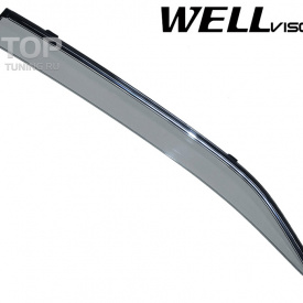 Дефлекторы на окна Well Visors Chrome на Toyota Camry V40 (6)