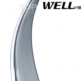 Дефлекторы на окна Well Visors Chrome на Toyota Camry V40 (6)