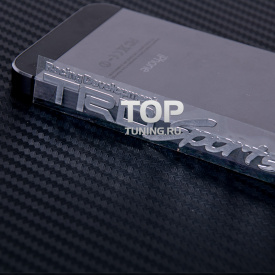 Никелевая наклейка логотип TRD Sports 80x14 на Toyota