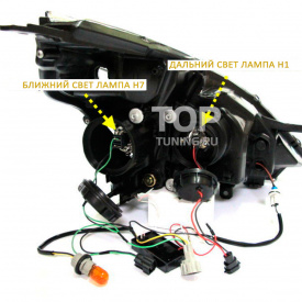 Передние фары Guardian GT на Nissan Teana 2 (J32)