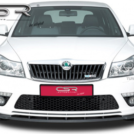 Юбка на передний бампер GT на Skoda Octavia 2