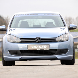 Юбка на передний бампер  Rieger Lite на VW Golf 6
