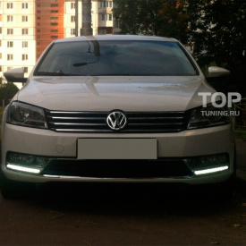 Дневные ходовые огни LED Star на VW Passat B7