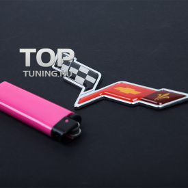 Металлический шильдик 100x50 на Chevrolet