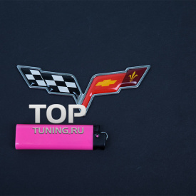 Металлический шильдик 100x50 на Chevrolet