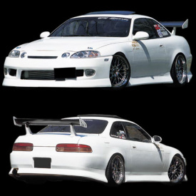 Задняя юбка - Обвес BN Sports на Toyota Soarer III (3)