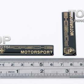 3D шильдики 60x14 на Porsche