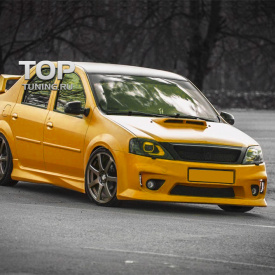 Передний бампер Power DM на Renault Logan