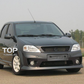 Передний бампер Power DM на Renault Logan