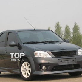Передний бампер Power DM на Renault Logan