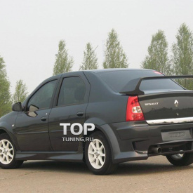 Задний бампер Power DM на Renault Logan