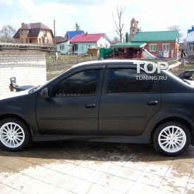 Пороги Power DM на Renault Logan