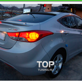 Спойлер крышки багажника M&D LED на Hyundai Elantra 5 (Avante MD)