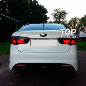 Накладка на задний бампер Sport Line на Kia Rio 3