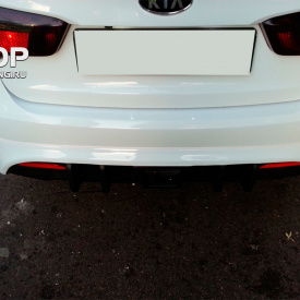 Накладка на задний бампер Sport Line на Kia Rio 3