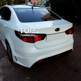 Накладка на задний бампер Sport Line на Kia Rio 3