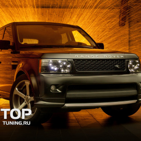 Диффузор на передний бампер VERGE на Land Rover Range Rover Sport L322