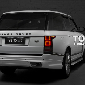 Юбка заднего бампера VERGE на Land Rover Range Rover Vogue 4