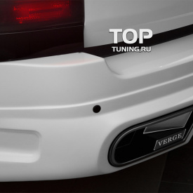 Юбка заднего бампера VERGE на Land Rover Range Rover Vogue 4