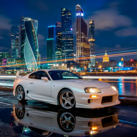 Накладки Triada на пороги Toyota Supra 80