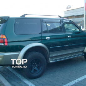 Спойлер пятой двери с стоп-сигналом на Mitsubishi Pajero