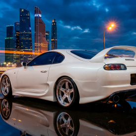 Задний бампер Triada на Toyota Supra 80