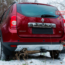 Защита заднего бампера на Renault Duster 1
