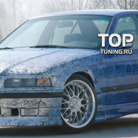 Юбка на передний бампер Rieger на BMW 3 E36